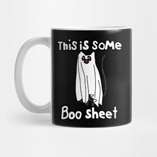 This is Some Boo Sheet Halloween Cat Mug